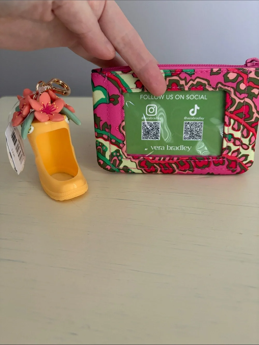 NWT Vera Bradley Lot: Floral ID Holder and Rainboot Pocketbac Holder